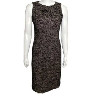 Michael Michael Kors Sleeveless Sheath Dress Womens Size 4 Tweed Wool Blend